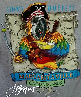 Signature Jimmy Buffett Margaritaville Sport Gray Cotton T Shirt SL83 • $21.84