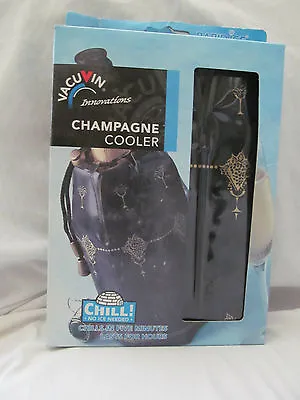 $19.99 • Buy New Vacu Vin Innovations Active Cooler Rapid Ice Champagne & Wine Black Bag