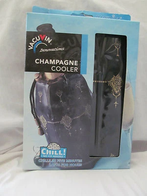 $19.99 • Buy New Vacu Vin Innovations Active Cooler Rapid Ice Champagne & Wine Black Bag