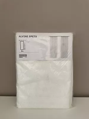 IKEA Net Curtains | ALVINE SPETS Off-White 145x250cm | 1 Pair | 201.120.11 • £15
