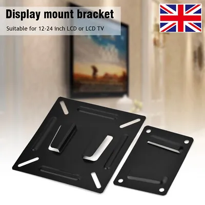 £6.49 • Buy Ultra Slim Wall Mount Monitor Household TV Bracket For 14 19 20 23 24inch UK 