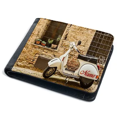 Personalised Lambretta Scooter Wallet Mens Custom Bi Fold Card Holder Gift SH272 • £14.95