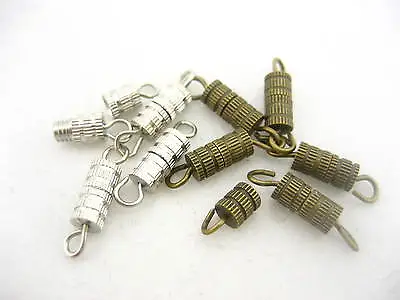 8pcs Bracelet Column Barrel Swivel Screw Clasps DIY Necklace Bracelet Findings  • £2.99