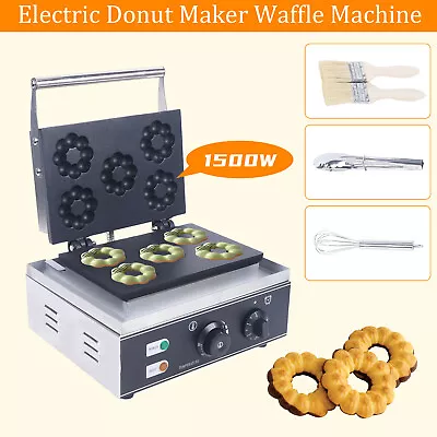 Donut Maker Machine Mini Donut Maker Electric Waffle Maker Nonstick Commercial • $111.95