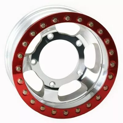 Empi 15  X 4  Vw Bug 5 Lug Race-Trim Off Road Bead-Lock Wheel / Red Ring • $409.95