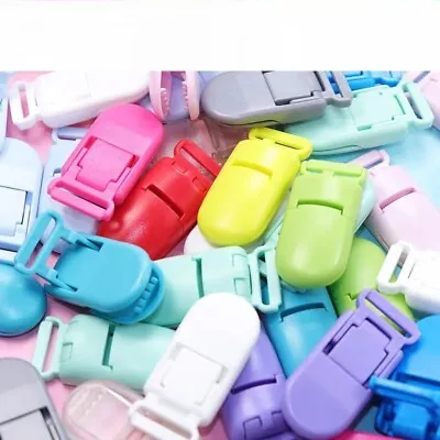 10Pcs Plastic Pacifier Clips Baby Soother Holder Colorful Jewelry Making Dummy • $8.81