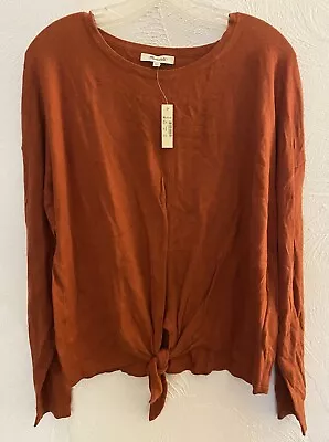 Madewell Women’s Rust Orange Long Sleeve Sweater Size Large New With Tags! • $9