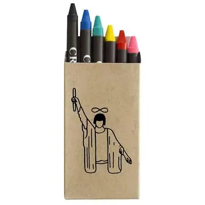 'Magician Raising Arm' Coloured Crayon Set (CY00006446) • £3.99