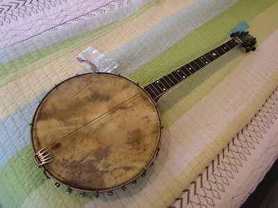 1928 A.j.fairbank Vega Banjo numbered Marked Calf Skin Headspecial Or inlay • $750