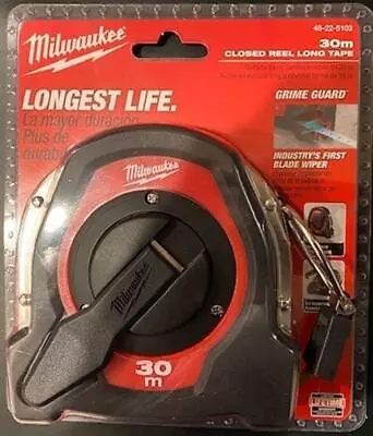 Milwaukee 48-22-5103 Long Closed Reel Tape Measure 30m • $16