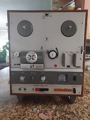 FOR PARTS-Vintage AKAI X-1800SD REEL TO REEL & 8 TRACK TAPE RECORDER+COVER-AS IS • $120