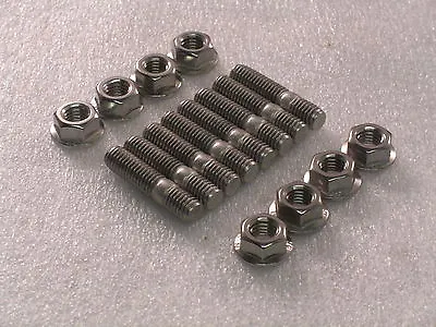 $15.40 • Buy 8 M8x40mm Stainless Steel Exhaust Studs, Flange Nuts Suzuki GS750E GS1000 GS1100