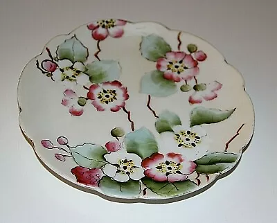 Vintage Vienna Austria Pink Flower 6  Porcelain Plate 2 Shields Mark • $20