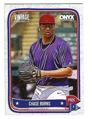 Chase Burns 2024 Onyx Vintage Baseball Prospect Card • $4.99