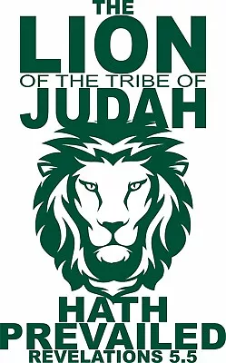 Lion Of Judah Yeshua Lamb Jesus Christ Cross Christian GOD Vinyl Decal Sticker  • $22.48