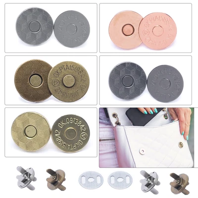 £19.09 • Buy 14/18mm Snap Fasteners Clasp Closure Magnetic Buttons DIY Craft Making Purse Bag