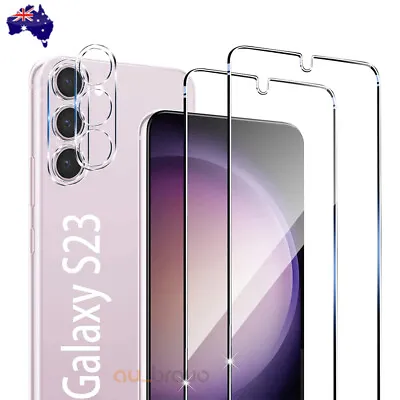 Samsung S23 S22 S21 Ultra FE Plus S20 Full Cover Tempered Glass Screen Protector • $8.49