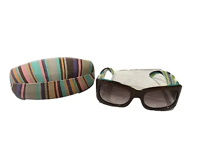 Missoni Mi51106 Sunglasses Green Multi Brown Excellent Condition With Case • £69.95