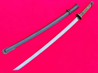 Vintage Samurai Katana Japan Sword Army Officer Signed Blade Number On Full Tang • $158