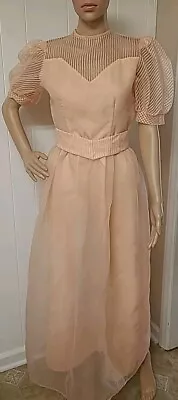 VTG Dessy Creations New York  Chiffon DRESS Tag 9/10 (see Measure) • $24.95