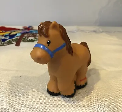 Fisher Price Little People Brown Horse Pony Farm Animal Figure 2012 Toy Used • $7.99