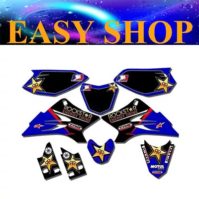 TTR50 Blue Rockstar Sticker Decals Kit For Yamaha TTR 50cc Dirt PIT PRO BIKE • $29.90