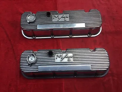 Vintage 1960’s Mickey Thompson M/T Polished Valve Covers BBC 396 427 454 • $399.99