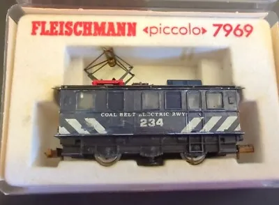 N Scale COAL BELT ELECTRIC RWY LOCOMOTIVE CUSTOM PAINT Fleischmann 7969 GERMANY • $135