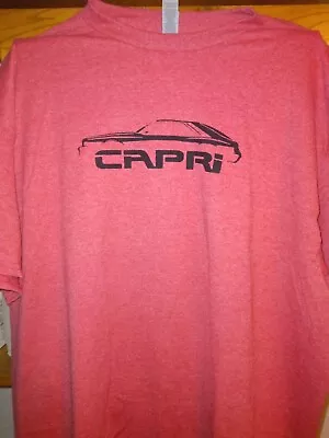 Mercury Capri  T Shirt With Engine And Transmission Type On Back. Custom Made  • $25