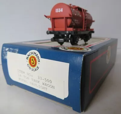 BACHMANN 33-500 14T Tanker Wagon 'ROYAL DAYLIGHT'  (Boxed) • $29.99