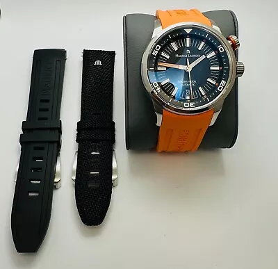 Maurice Lacroix Pontos S Diver 300M 42mm Orange Watch Set PT6248-SS00L-330-J NWT • $2099