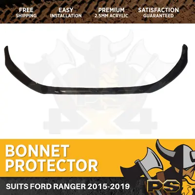 Bonnet Protector For Ford Ranger PX2 PX3 2015-2021 Tinted Guard • $89