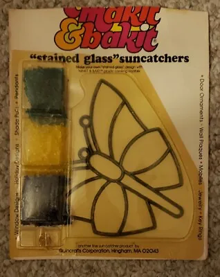 Vintage Butterfly Makit Bakit Ornament Suncatcher Form + Baking Crystals • $9.95