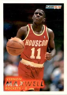 1993-1994 Fleer #78 Vernon Maxwell Houston Rockets • $1.79