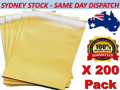 200x Premium Business C5 Envelope #01 - Yellow 160x230mm Kraft Laminated Mailer  • $27.95