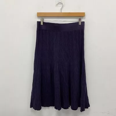 NWT White Stuff Plum Purple Knitted Skirt UK12 Womens RMF53-ER • £7.99