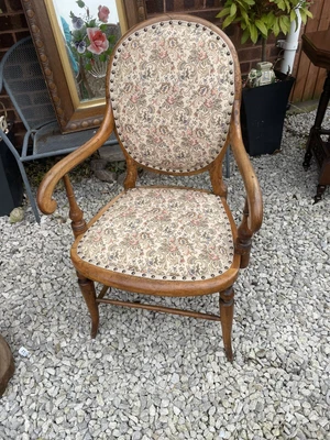 £35 • Buy Victorian Walnut Open Armchair 