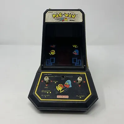 COLECO Mini Arcade PAC-MAN Video Game Tabletop Midway Vintage Vtg TESTED WORKS • $74.99