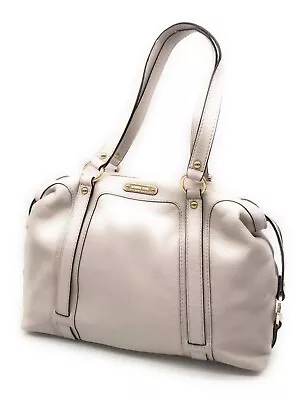 Michael Kors Fulton Medium TZ Satchel Bag MSRP $398 35T2GFTS6L Vanilla Leather  • $255