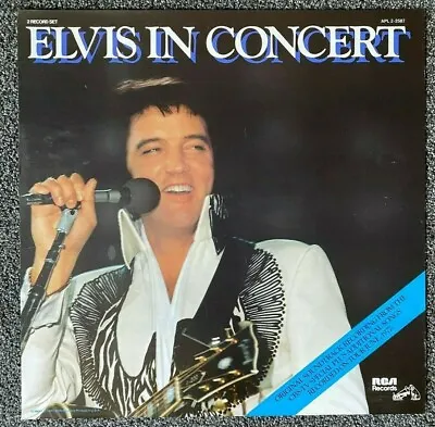 ELVIS IN CONCERT-Original Store Poster-1977-RCA Records-22 X22 -ABSOLUTE MINT!!! • $33.88