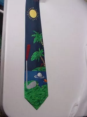 Golf Good Putt Tie Necktie New  Neck  Colorful  Made By Marvel Spiderman 2 • $13.49