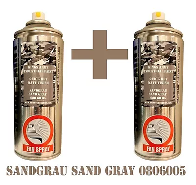 Sandgrau Sand Gray Army Spray Paint Military Vehicle  Paintballairsoftrc X2 • £23.75