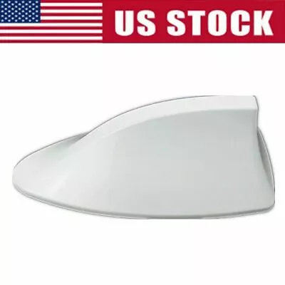 $12.99 • Buy US Shark Fin Roof Car Antenna White Radio FM/AM Antena Cover Universal Screw NEW
