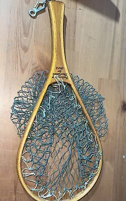 Vintage Trout Fly Fishing Landing Fish Net Farmhouse Handcrafted In New Zeland • $62