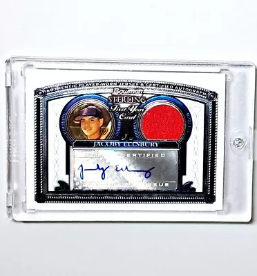 2005 Bowman Sterling JACOBY ELLSBURY! 1ST ROOKIE PATCH AUTO! • $35