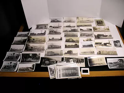 Trolley Photo Lot Early Pennsylvania Calif 1906-1946 Carbon Transit Mauch Chunk • $50