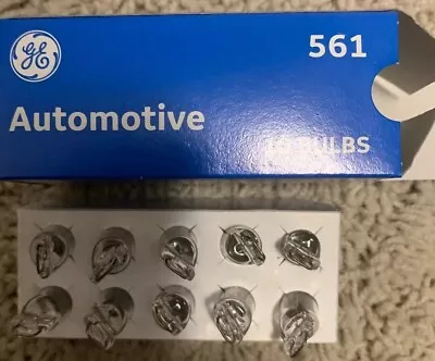 Lot Of 10 New GE Clear Miniature Automotive Map/Dome/Trunk Bulbs 561 • $11.88