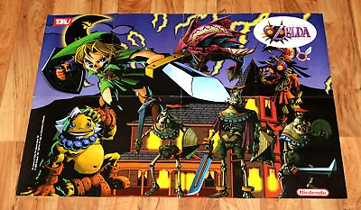 2000 Nintendo 64 The Legend Of Zelda Majora's Mask Rare Poster 82x58cm N64 • $89.92