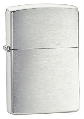 $33.80 • Buy New ZIPPO Windproof Lighter 200 Brushed Finish Chrome Silver 90200 AU Genuine