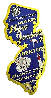 New Jersey The Garden State Foil Fridge Magnet • $6.99